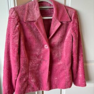 Sharon Young pink jacket